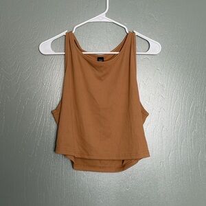 SHEIN Tan Sleeveless Tank Top
